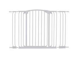 Dreambaby Safety Gate Chelsea Xtra Hallway Tall White F191W+ 1x9cm+1x18cm extensions
