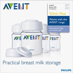 Avent Breast Milk  PP Storage Containers 125 ml  4pk