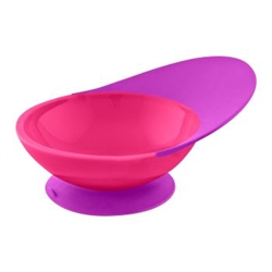 Boon Catch Bowl With Spill Catcher - Grape/ Magenta