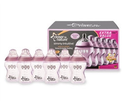 Closer To Nature Easivent 260ml Bottles Girl 6-Pack