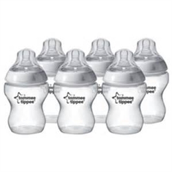 Tommee Tippee  260ml Bottles 0m+  6-Pack