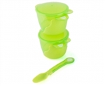 Heinz Baby Basics Snack Bowl and Weaning Spoon Set GREEN