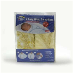 The First Years Swaddler (Yellow Star print) - 2pk