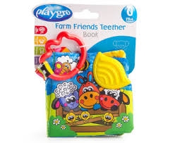 Playgro Farm Friends Teether Book 0m+