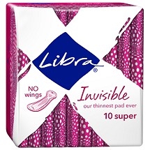 Libra Pads Invisible Super 10s