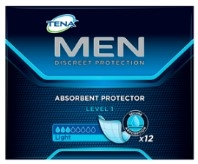 Tena Guards for Men Discreet Absorbent Protectors - Light Level 1 12s