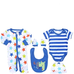 Snugzeez Giraffe Galaxy 5-Piece Value Set Blue - Size 0