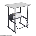 AlphaBetter Height-Adjustable Desk, 36 x 24â€, Premium or Dry Erase Top