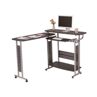 Scoot Shift Standing-Height Desk with Rotating Work Surface