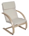 Niche Mia Bentwood Reclining Chair - Natural/ Beige
