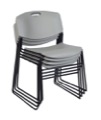 Regency Seating - Zeng Stack Chair (4 pack) - Grey
