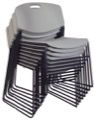 Regency Seating - Zeng Stack Chair (8 pack) - Grey