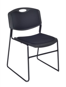 Regency Seating - Zeng Padded Stack Chair - Black