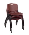 Regency Guest Chair - M Stack Chair (4 pack) - Burgundy