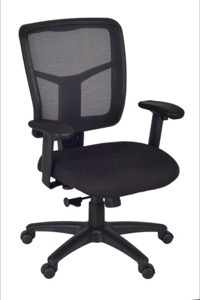 Regency Office Chair - Kiera Swivel Chair - Black