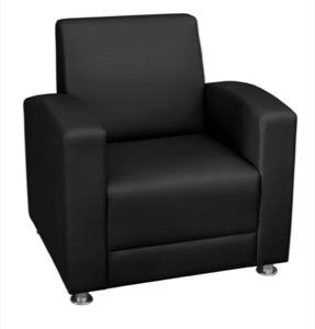 Regency Reception Seating - Milan Lounge Chair - Black