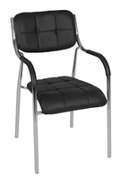 Regency Guest Chair - Uptown Side Chair-Black