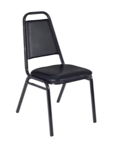 Regency Cafe Seating - Restaurant Stack Chair - Black