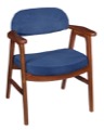 Regency Guest Chair - 476 Side Chair  - Cherry/ Blue