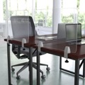Halle | Acrylic Desk Shield | Clear
