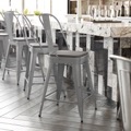 Metal Colorful Restaurant Counter Stools