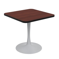 Cha-Cha 30" Square Occasional Table with 29"H Trumpet Base