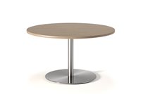 ERG Corsa Round Cafe Table with Stainless Steel Base