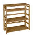 Flip Flop 34" High Folding Bookcase - Medium Oak