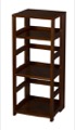 Flip Flop 34" High Square Folding Bookcase - Mocha Walnut
