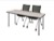 72" x 24" Kee Training Table - Maple/ Chrome & 2 Apprentice Chairs - Black