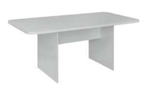 Niche Mod 6' Conference Table with No-Tools Assembly - White Wood Grain