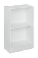 Niche Mod 2 shelf Bookcase  - White Wood Grain
