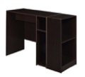 Niche Mod 31" Desk with 2 shelf Bookcase  - Truffle