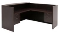 Regency Sandia Reception Desk - 72"W, Counter, Cabinets - R-SRDRT2BF