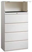 Great Openings Storage - Lateral File - 4 Drawer with 1 Flipper Door- 64 1/8"H x 42"W