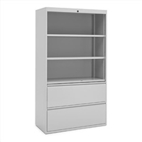 Great Openings Trace - Lateral File / Shelf - 2 Drawer, 3 Shelves - 30"W