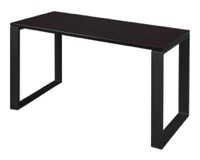 Structure 42" x 24" Training Table - Mocha Walnut/Black
