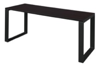 Structure 60" x 24" Training Table - Mocha Walnut/Black