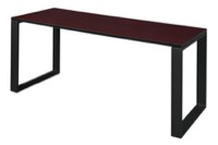 Structure 66" x 24" Training Table - Mahogany/Black