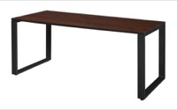 Structure 66" x 30" Training Table - Cherry/Black