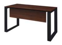 Structure 42" x 24" Training Table with Modesty Panel - Cherry/Black