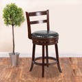 Wood Counter Height Stools Swivel Seat