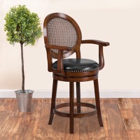 Wood Counter Height Stools Swivel Seat