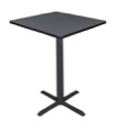 Cain 30" Square Cafe Table - Grey