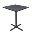 Cain 36" Square Cafe Table - Grey