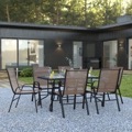 Glass Patio Table and Chair Sets