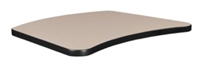 26" x 20" Standard Brody Table Top - Beige/Grey