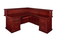 Regency Prestige - Reception Desk 72" Counter, Right L-Shape, Cabinets