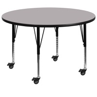 Round Activity Tables with Casters