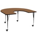 Horseshoe Activity Tables with Casters